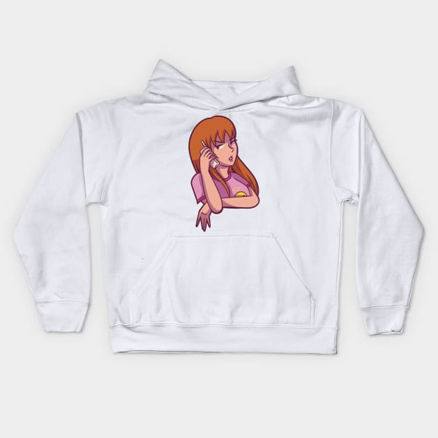 Quinn Morgendorffer Kids Hoodie by Daria Morgendorffer